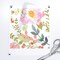 Watercolor Pastel Floral Flora Flowers Nursery Roses Modern Custom Printed Fabric by Spoonflower Various Fabrics by the Yard or Fat Quarter